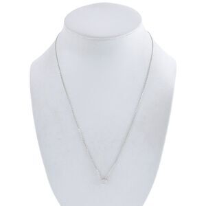 Vintage S. Leaf Sterling Silver 925 Minimalist Disk Necklace 16"-19"